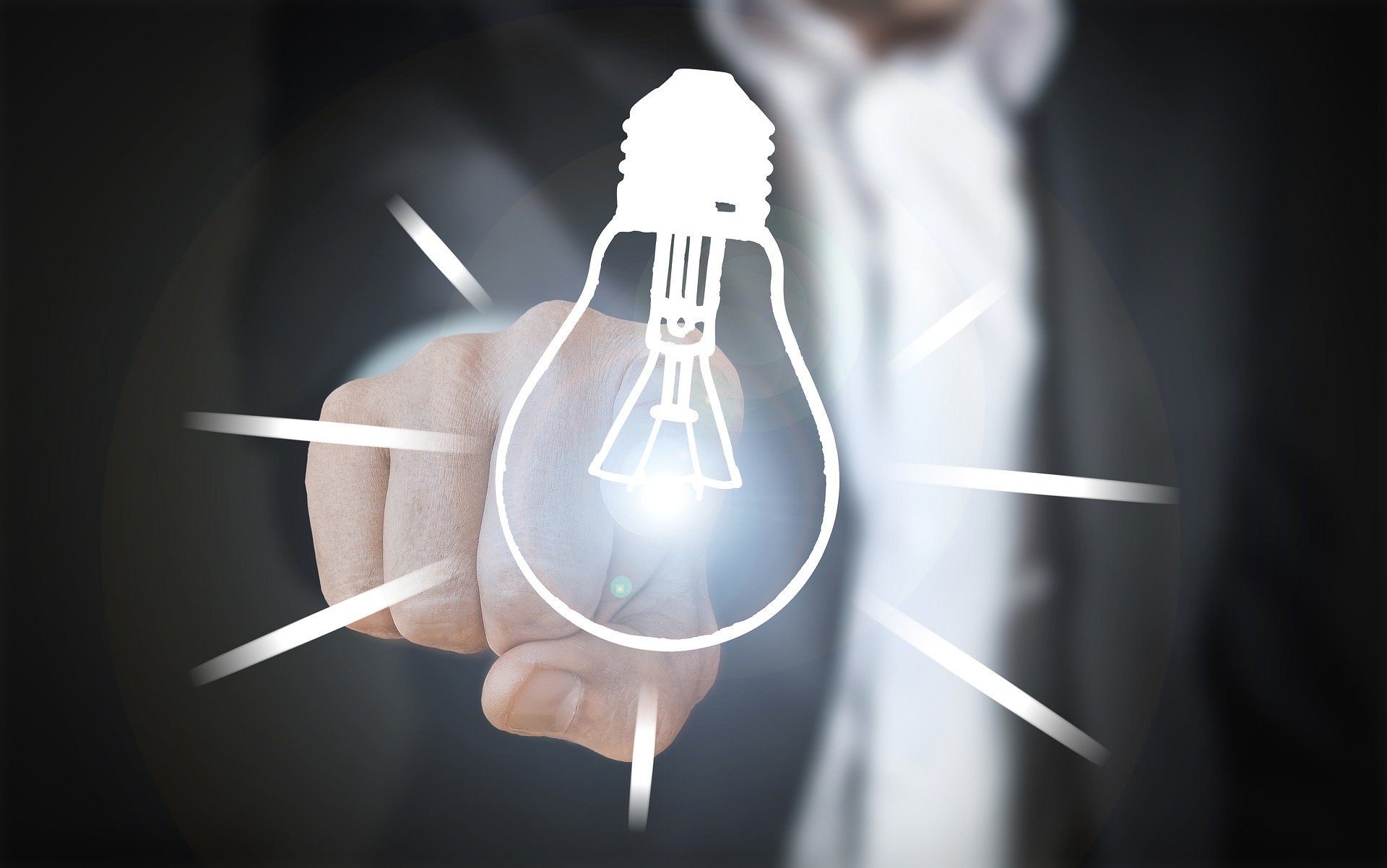 Turn On Turn Off Innovation Lamp Pear Progress